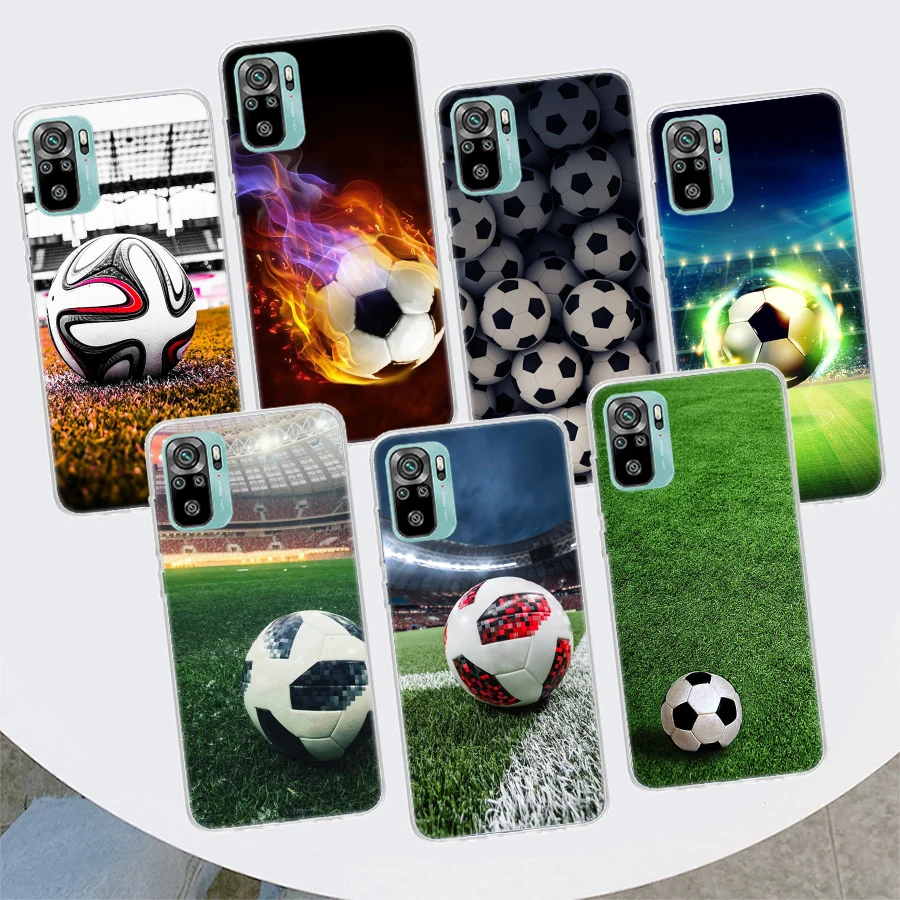 Football soccer ball design Phone Case For Xiaomi Redmi 12 12C 10 10C 10A 9T 9C 9A 9 8 8A 7 7A 6 6A K20 K30 K40 Pro S2 Fundas