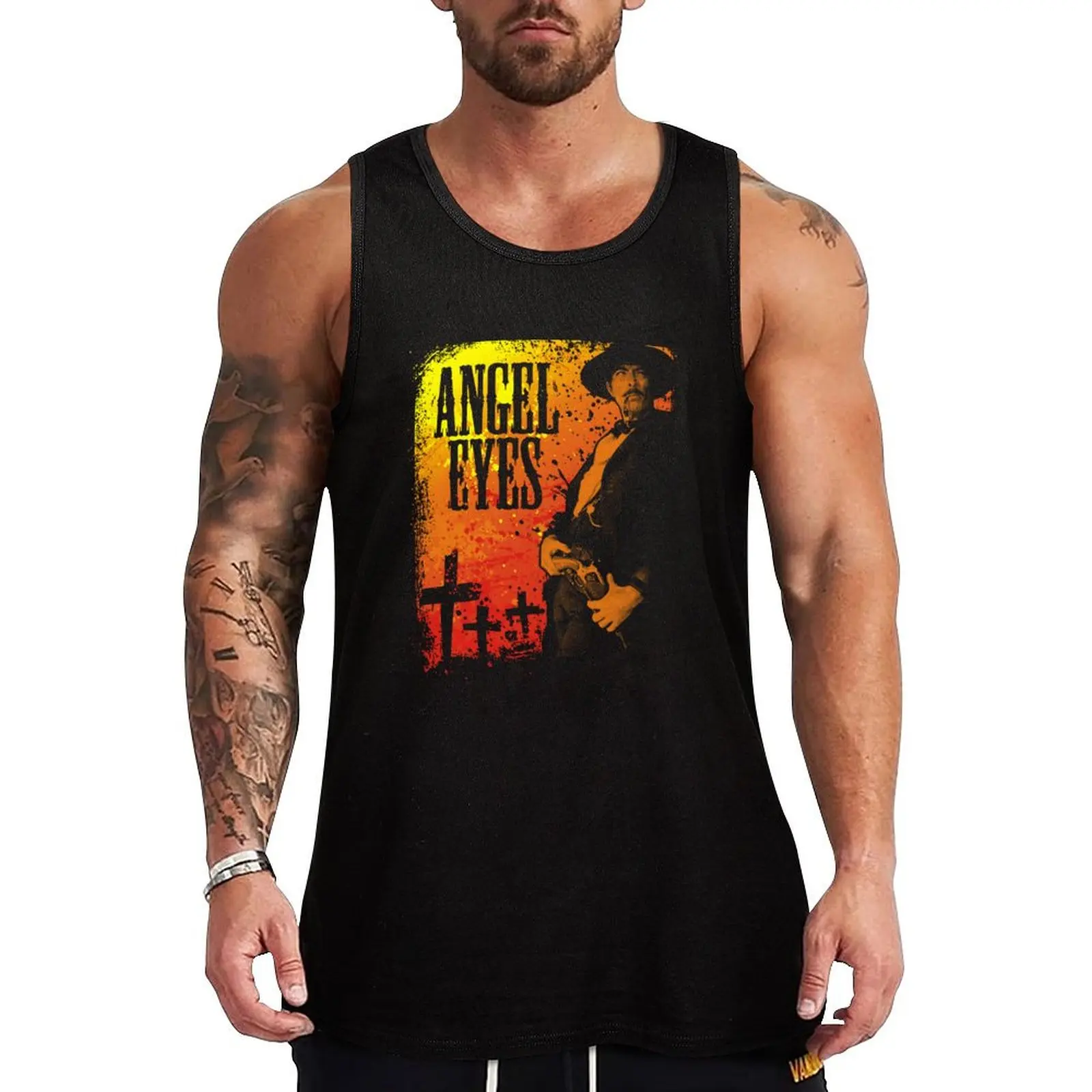 

Angel Eyes Tank Top gym clothes man fitness clothing men summer 2025 Vest for boy