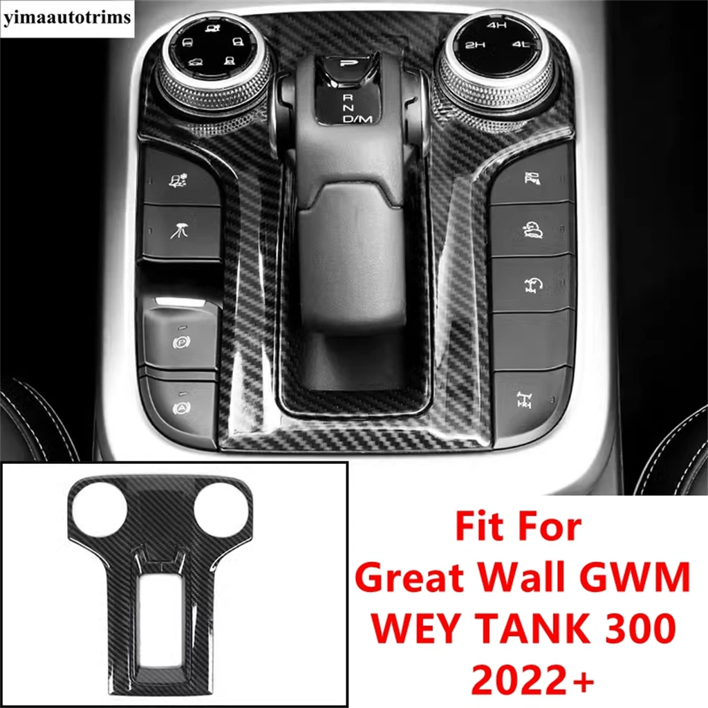 

Car Center Console Gear Shift Panel Knob Button Frame Cover Trim Accessories Interior For Great Wall GWM WEY TANK 300 2022 2023