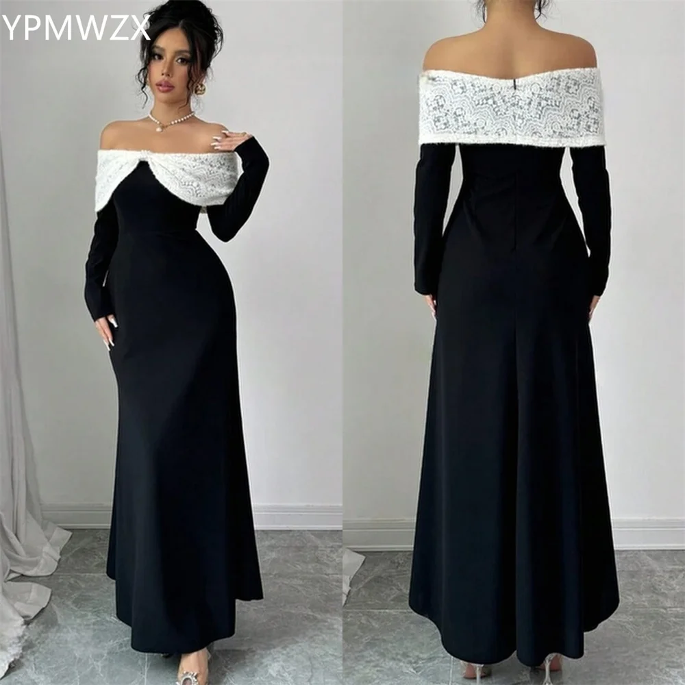 Customized YPMWZX Off-the-shoulder Mermaid Floor length Skirts Draped Bespoke Occasion Dresses