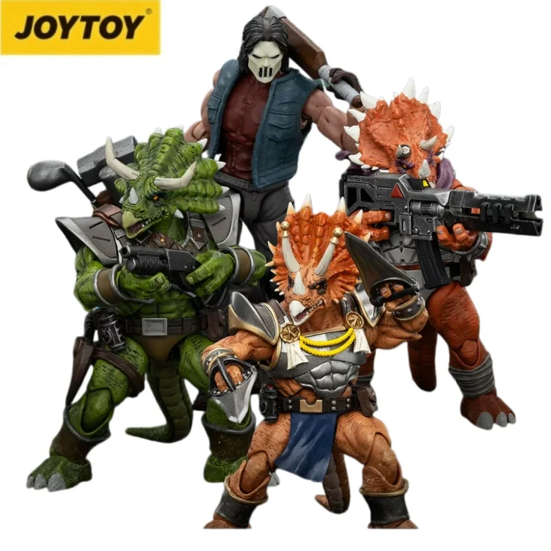 

Original JOYTOY TMNT Triceratons 3-Pack & Casey Jones 1/18 Scale Action Figure