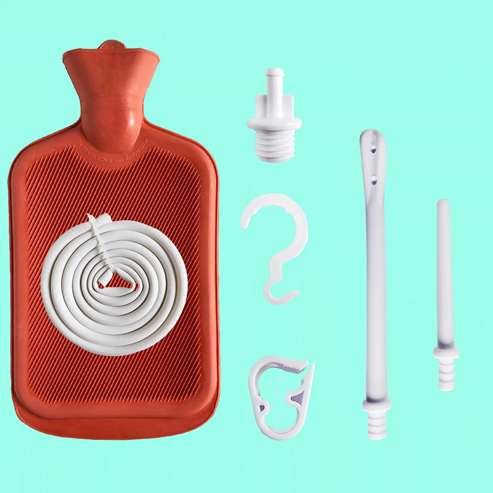

Enema Bag Cleaning Kit Colon Detox Cleanse Kit 2 Enema Tip Soft Easy To Use 2L Rubber For Home Use For Colon Cleansing Enemas
