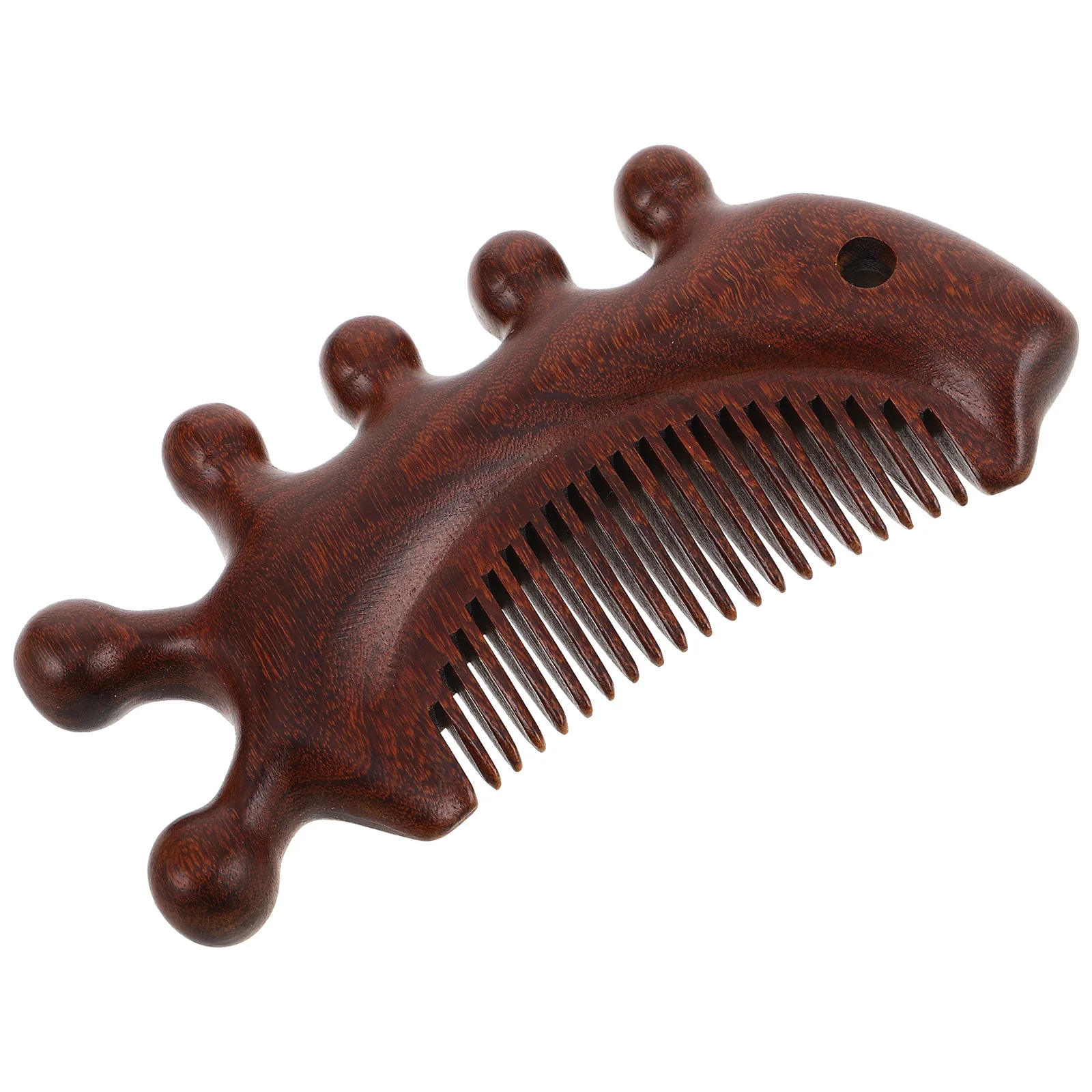 

Natural Sandalwood Massage Comb Portable Wooden Scalp Massager Gua Sha Tool for Head Neck Relaxation Light Brown