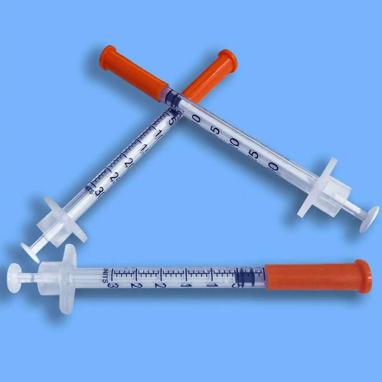 U100 10pcs 20pcs Insulin Syringe 0.3/0.5/1ml 31G 0.25*8mm Factory Wholesale EO Sterile for Safe Diabetes Injection