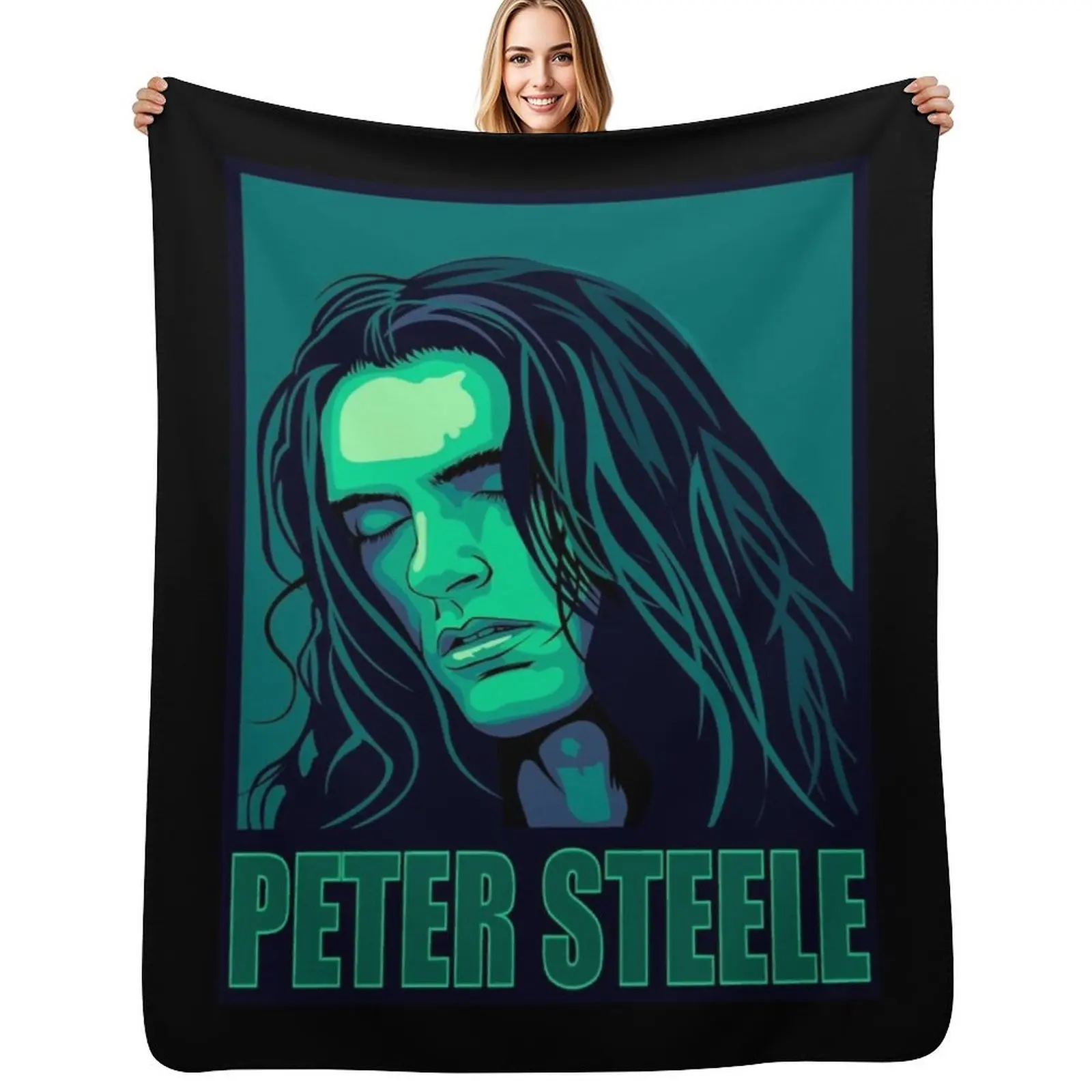 

Day Gift For Peter Steele Halloween Throw Blanket Thins Hairys Soft Plaid Extra Large Throw Blankets