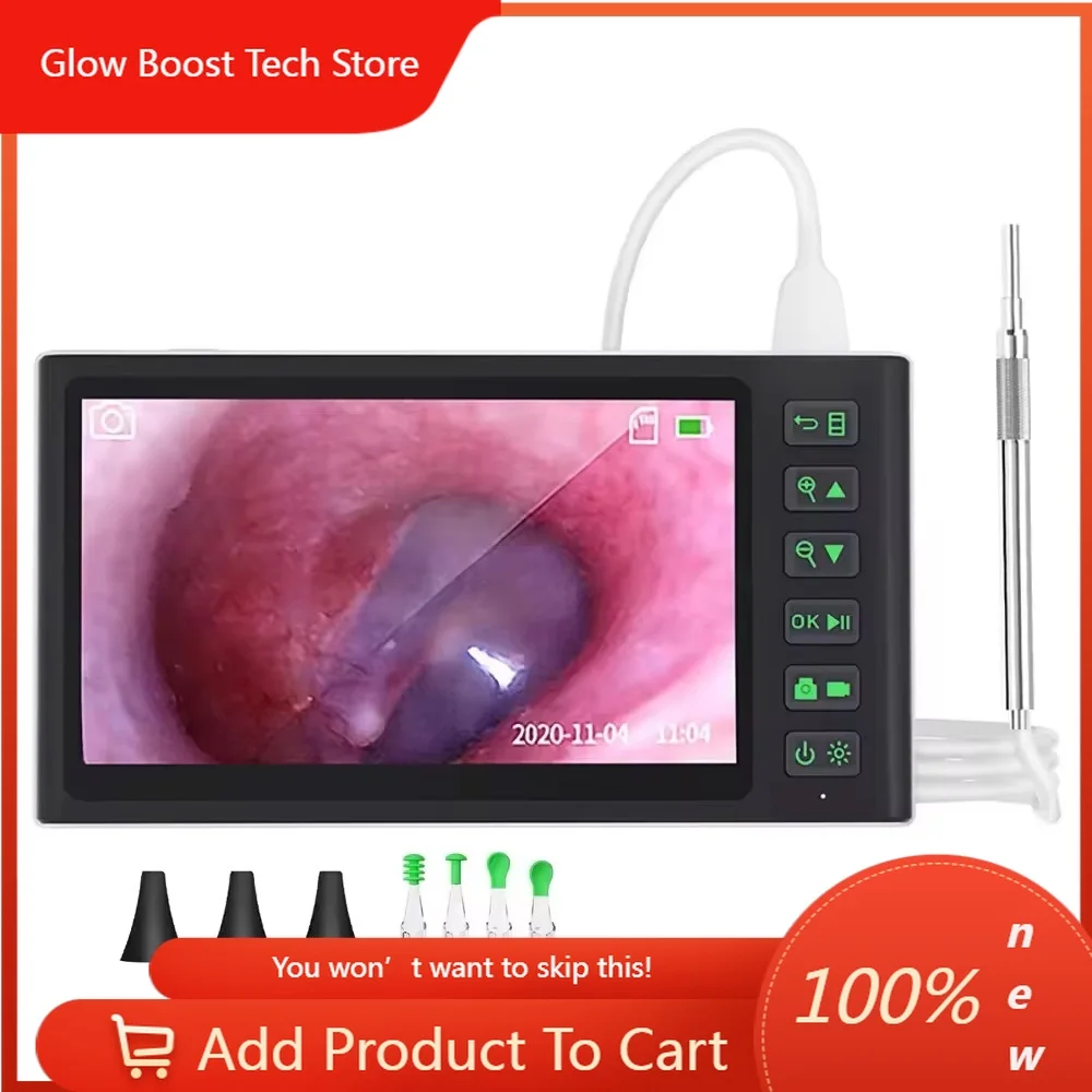 

NY7inch Screen Visual Ear Cleaner Smart Digital Camera Remover Endoscope Ear Wax Picker Professional IPS Screen Ear Wax Removal