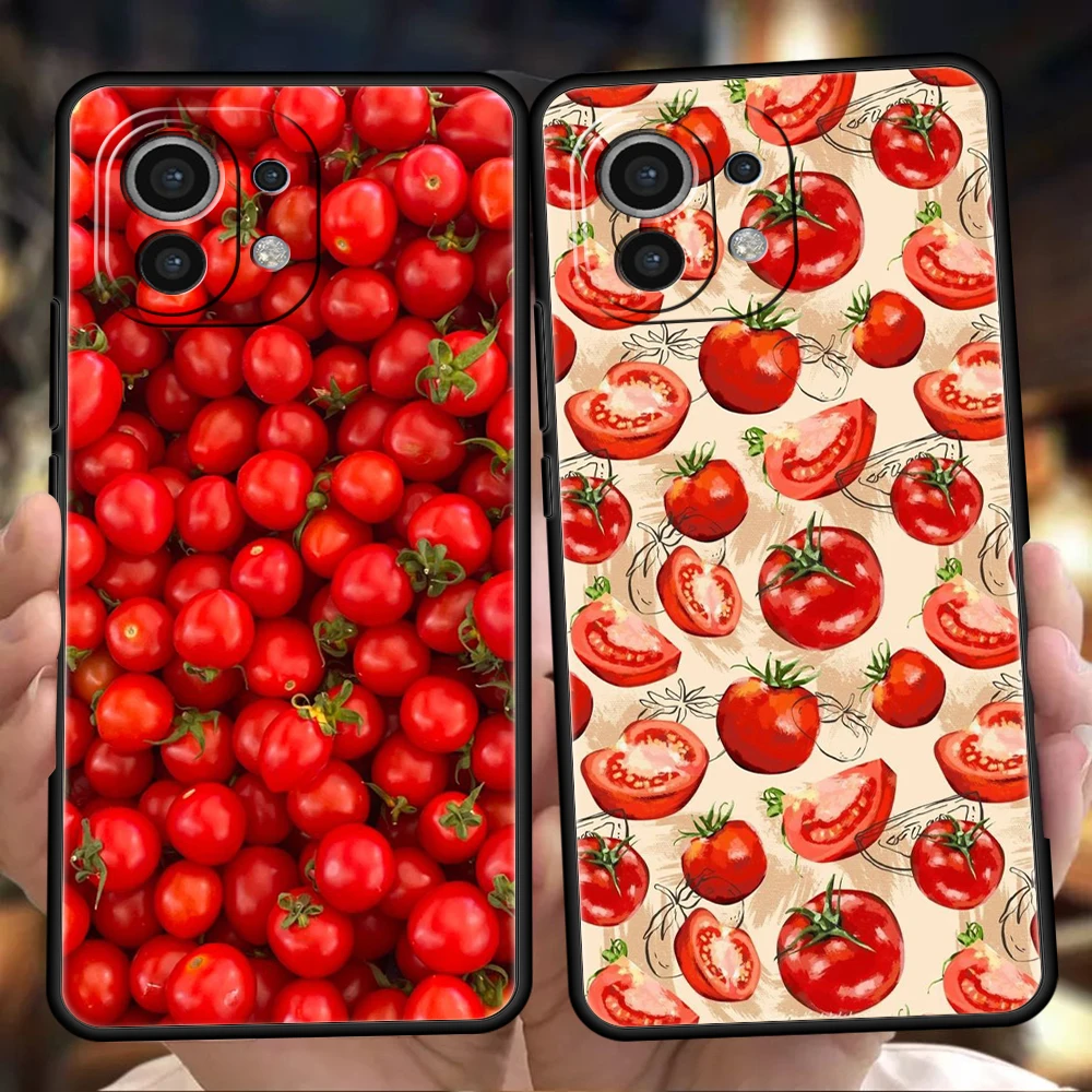 Fruits Tomatoes Pattern Phone Case Cover for Xiaomi Redmi Poco M4 M3 X3 X4 NFC Pro Mi 10 11 Ultra 10T 11T 12T 12 13 Pro Soft Bag