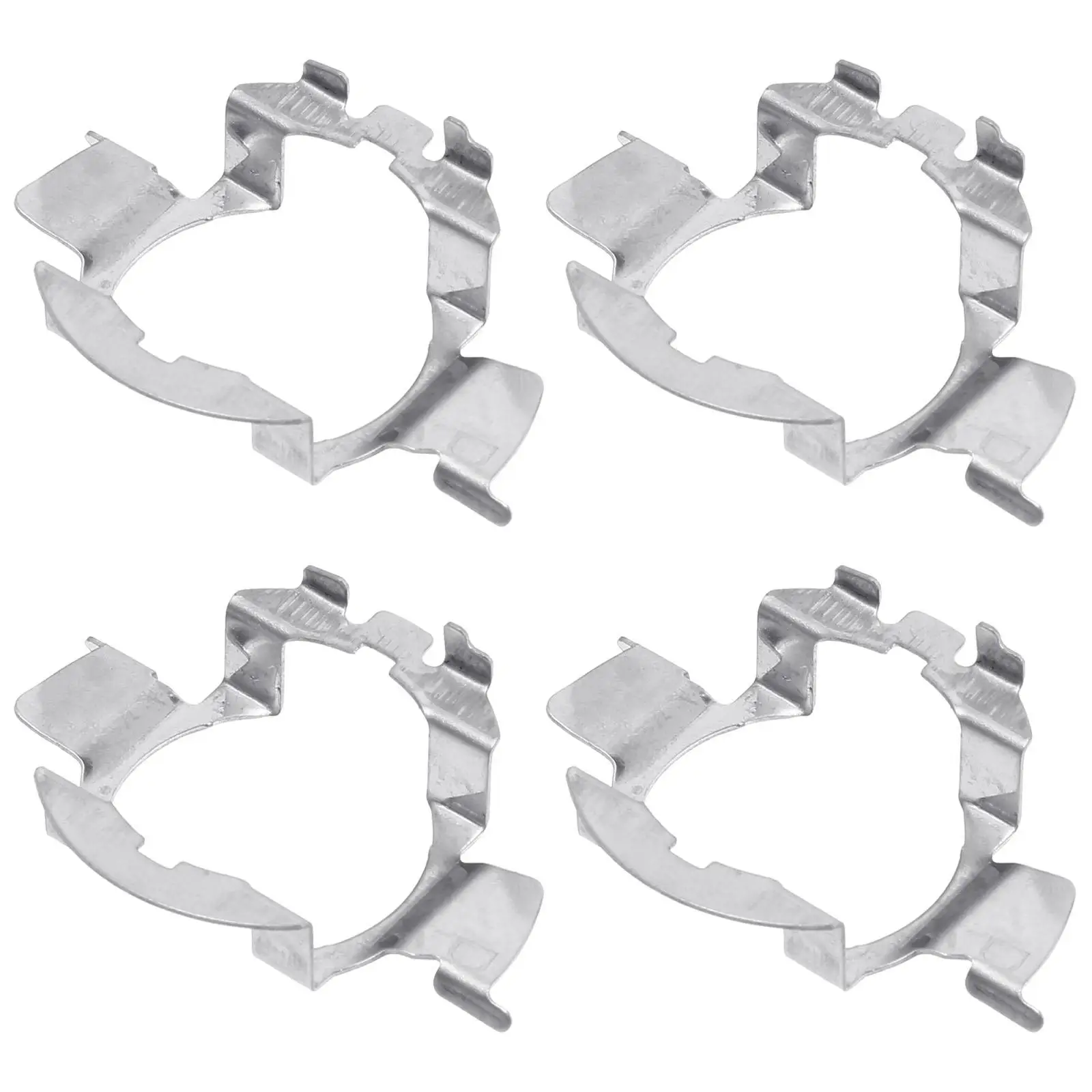 

4 шт. светодиодный фиксатор лампы для фар, адаптер, зажим, цоколь, автомобильный держатель лампы H7, прочный, высокая термостойкость, нержавеющая сталь