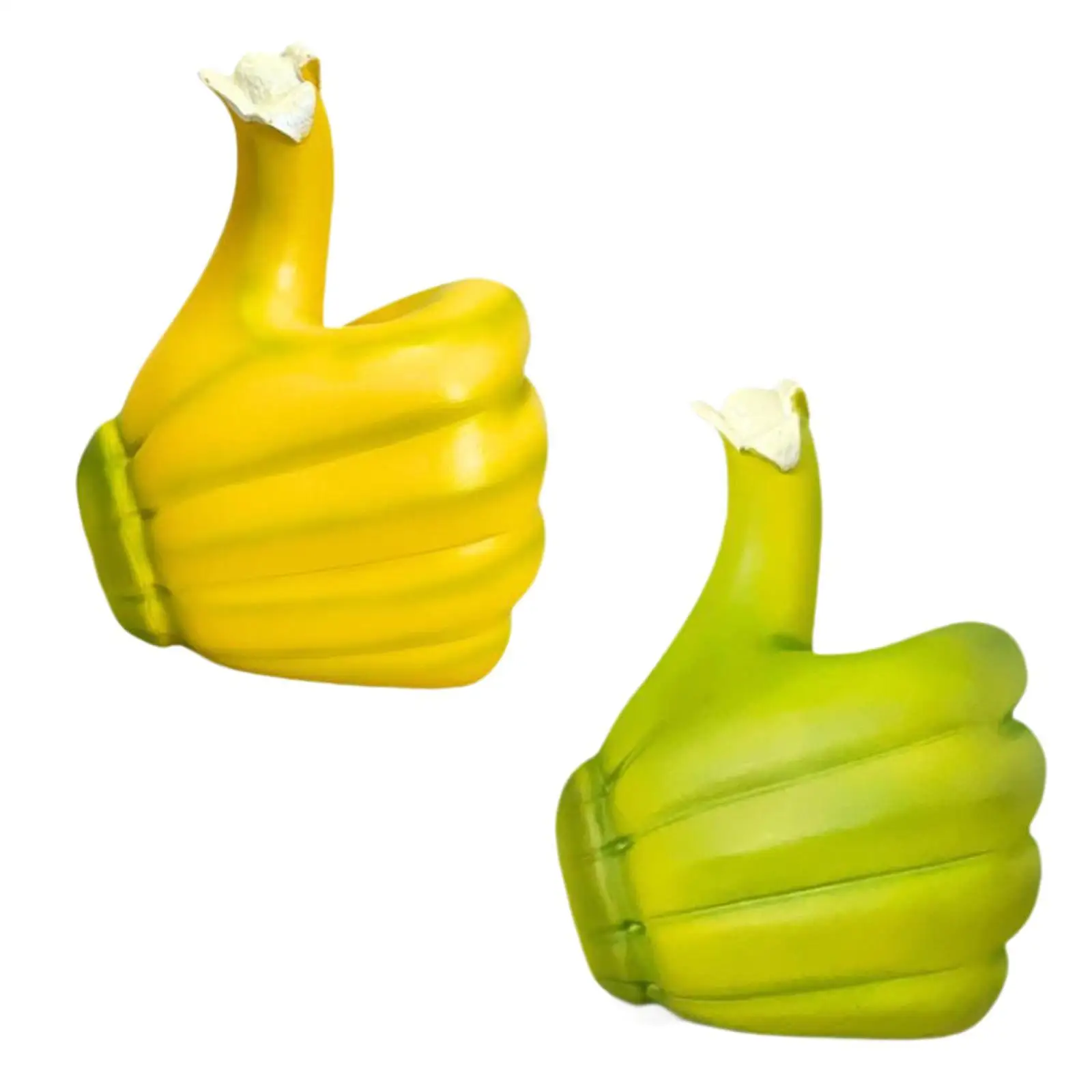 Banana Thumb up Gesture Statue Collectibles Home Decor Decorative Friend Gift Art Crafts Desktop Artwork Gesture Sculpture