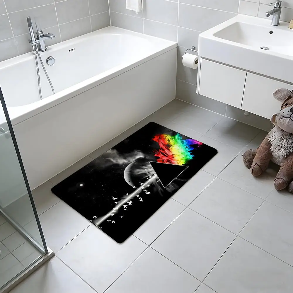 ANIME P-Pink Floyd Floor Mat Absorbent Floor Mat Non-Slip Entrance Rug for Bathrooms Restrooms and Toilets