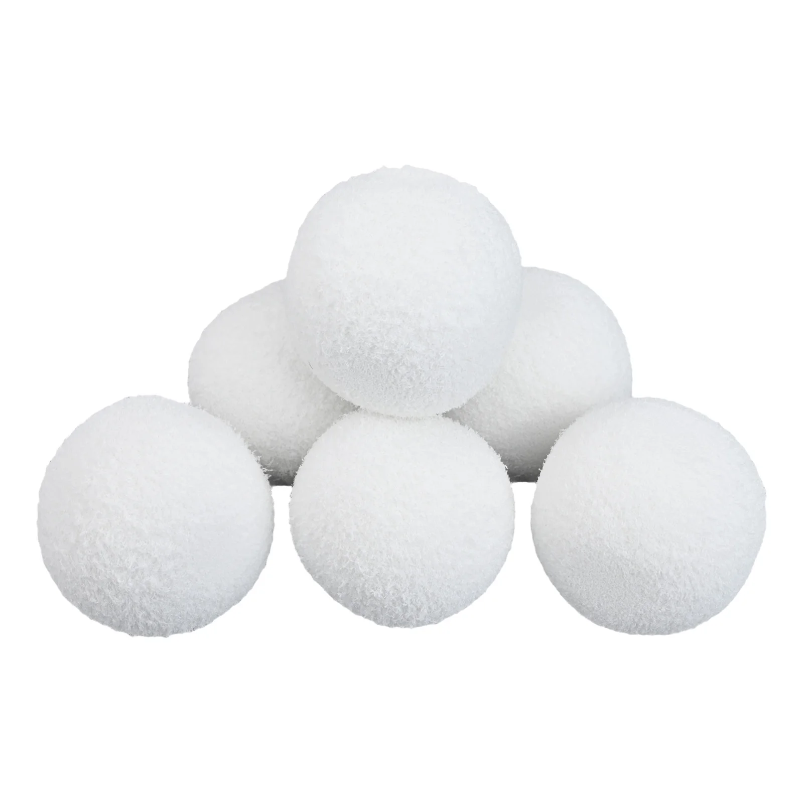 4/6PCS Reusable Sponge Balls For Efficient Cleaning Of Bathtubs Spas And Aquariums White  3 Inches Sponge Balls