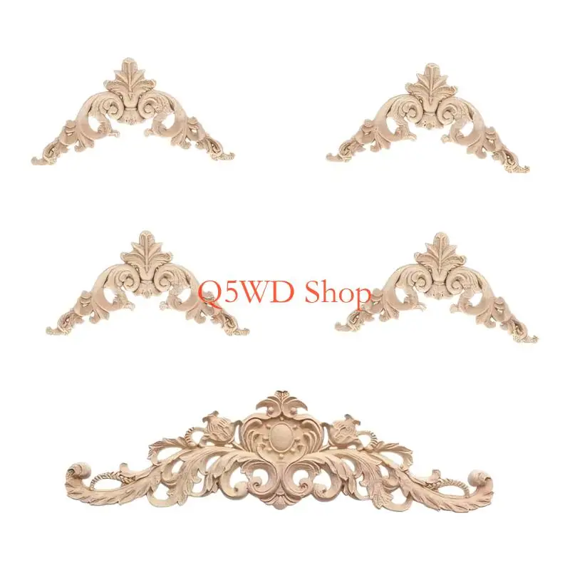 Q5WD 5pcs/10pcs Appliques and Onlays Furniture Decoration Unpainted Appliques