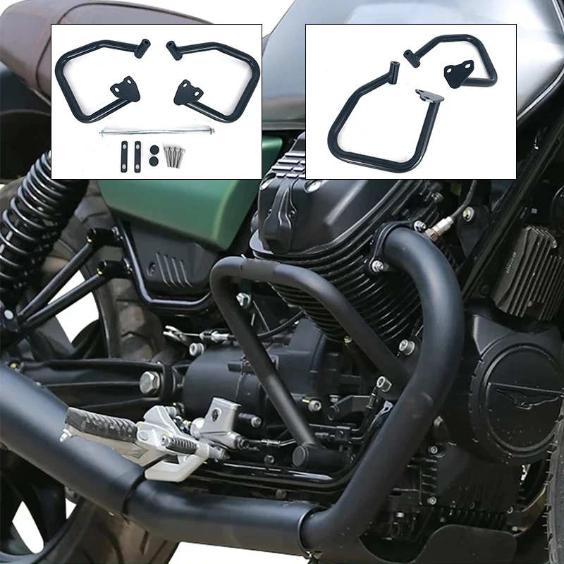 For Moto Guzzi V7 850 Stone V7 850 Speical V9 Bobber 2021- Motorcycle Engine Bumper Engine Guard Protective Bar Montage