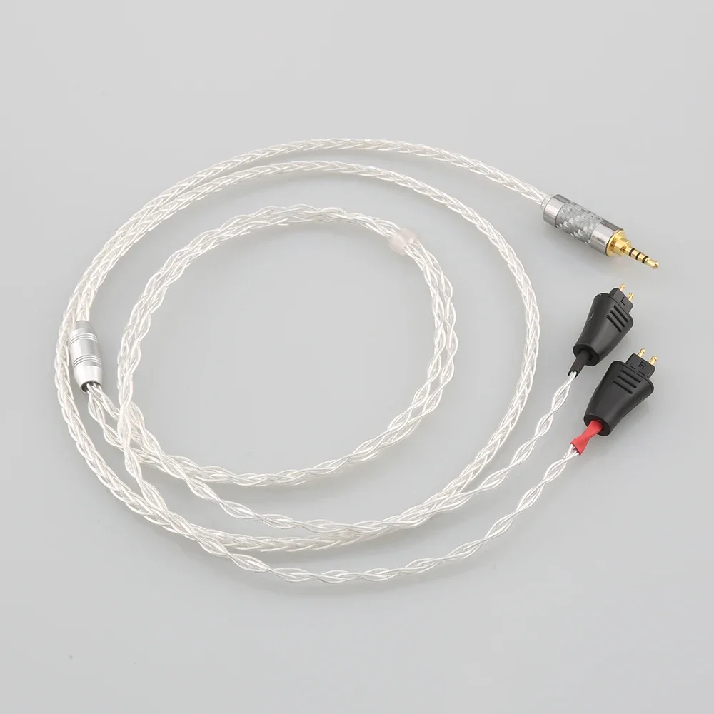 2,5mm 4,4mm XLR 3,5mm 8 núcleos plateado OCC Cable de auriculares para FOSTEX TH900 MKII MK2 TH-909 TR-X00 TH-600