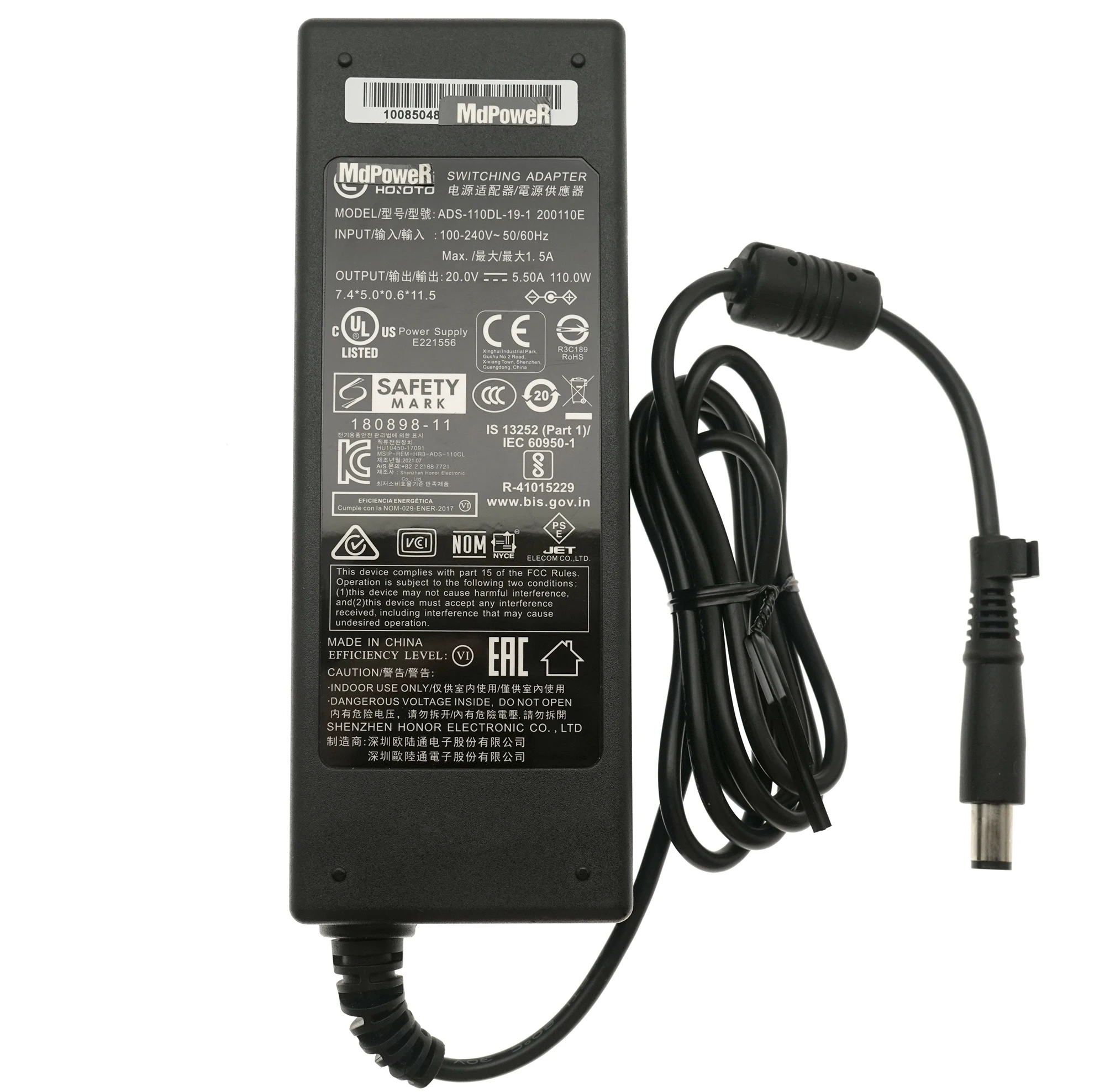 

Genuine 20V 5.5A 110W ADS-110DL-19-1 200110E AC Adapter Charger For LaCie 2TB 1Big Dock SSD Pro 10TB Power Supply