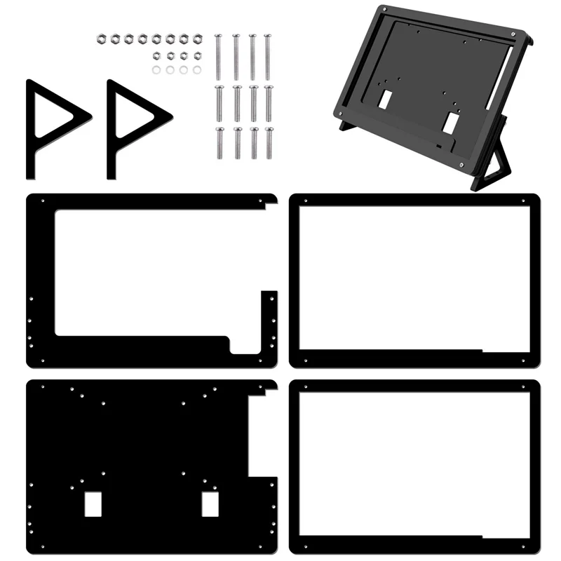

Daily Sale 5Pcs 7 Inch Lcd Acrylic Bracket Case Contact Screen Case Holder Bracket For Raspberry Pi 3 Model B+