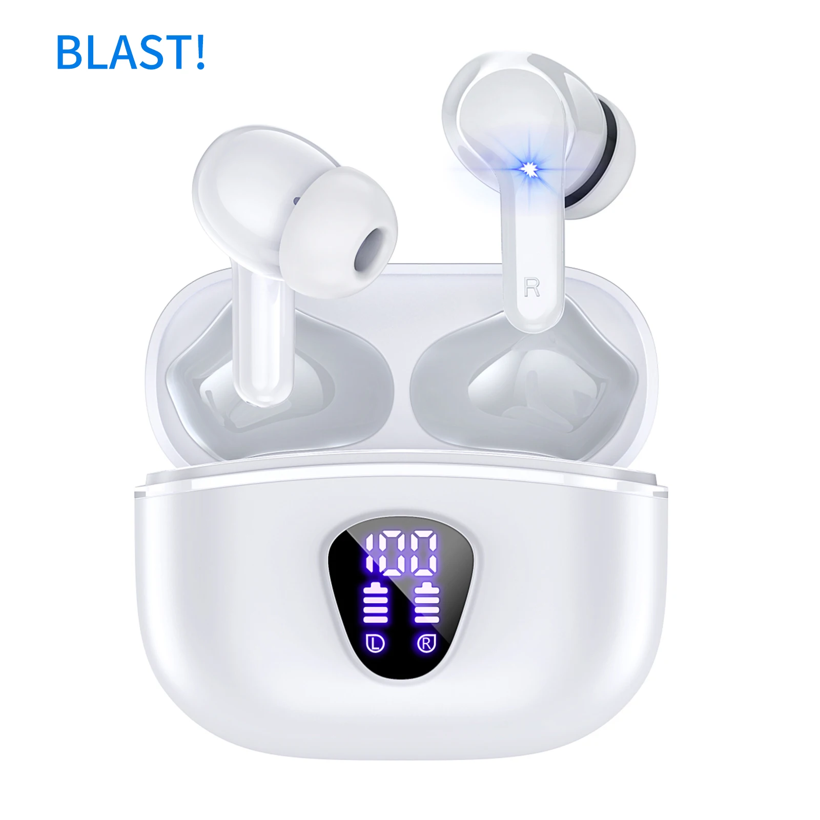 

2025 Touch BLAST! i53 Earbuds True Wireless Stereo Earphones Digital Display 7 hours Original BLAST! i53 TWS wireless headset