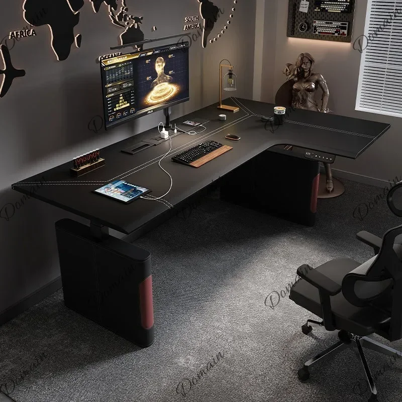 Office Use Corner electric lifting table leg bracket e-sports L-shaped corner office desk home computer study table