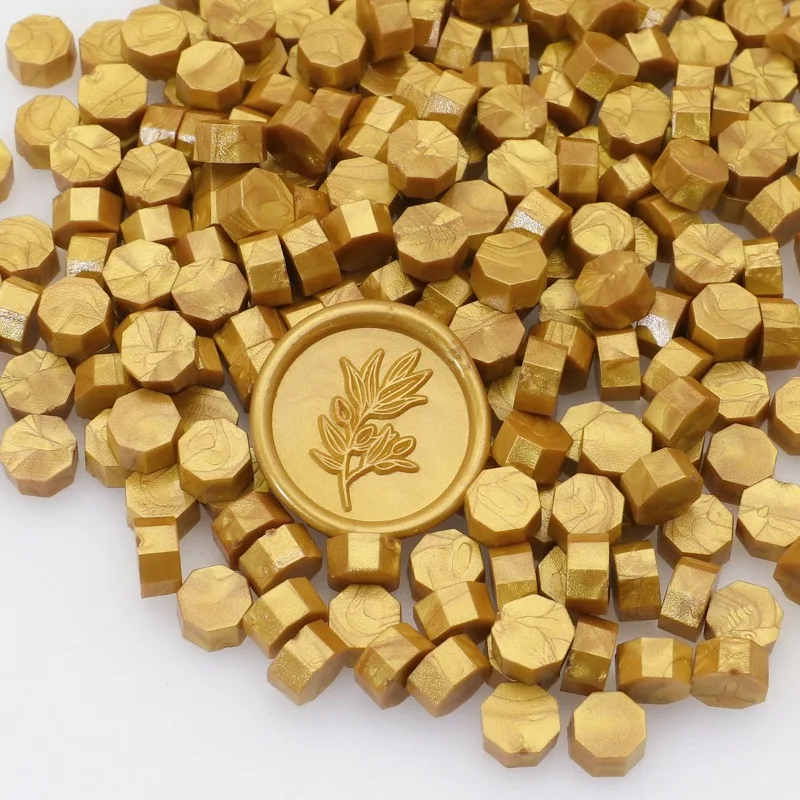 Cuentas de cera octogonales, 30g, 131 colores, cera de sellado, mezcla de colores a granel, suministros para manualidades nacarados baratos, materiales para hacer velas DIY