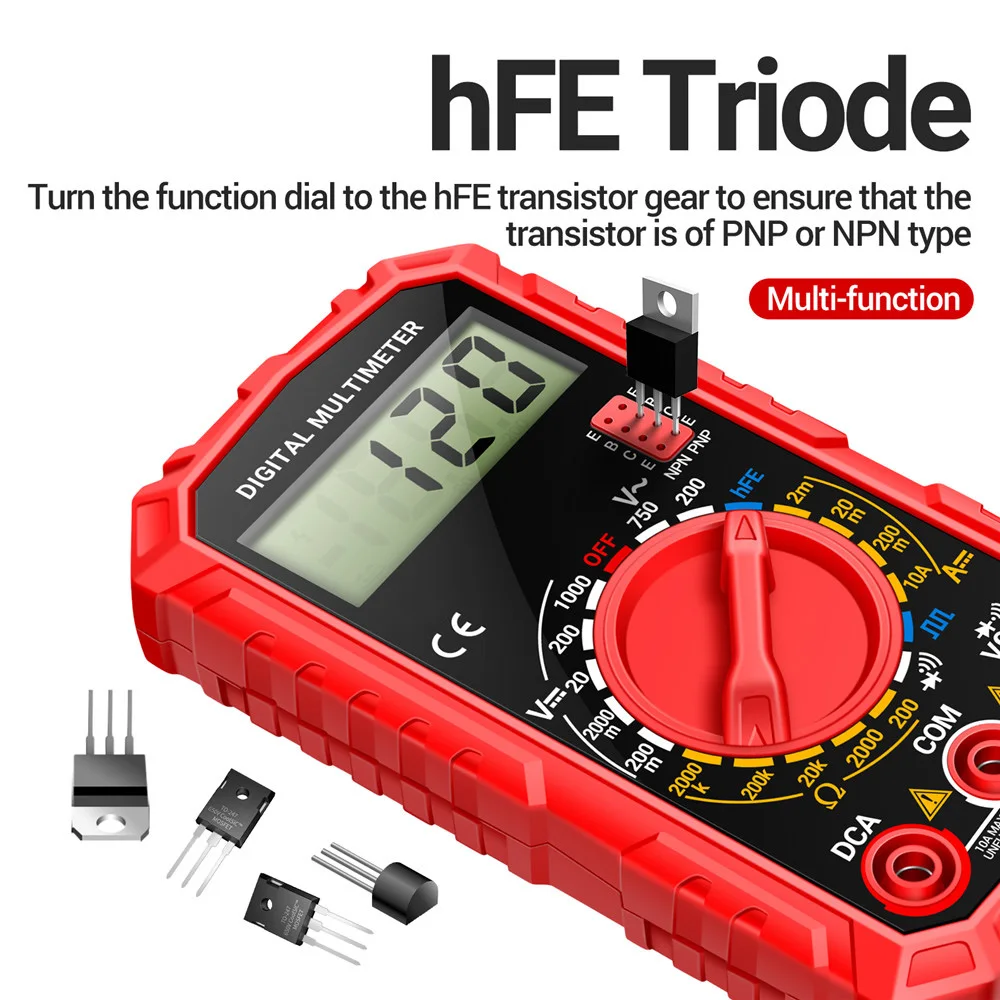 ANENG SZ308 Square Wave Digital Tester 1999 conta il multimetro HFE Triode Buzzer AC/DC Tensione 10A Multimetri di corrente strumento