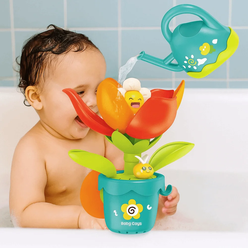 Ventosa riego flores bañera juguete educativo al aire libre Universal niños y niños pequeños juguete de baño juego sensorial ABS