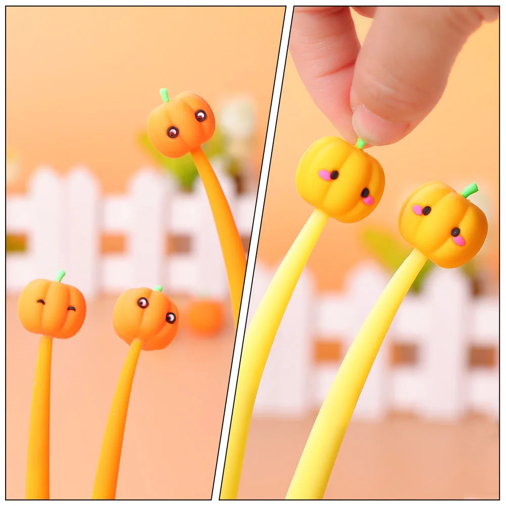 

10Pcs Pumpkin Neutral Pen Signature Pen Smooth Writing for Work Study Creative Pens Painting Writing Pens