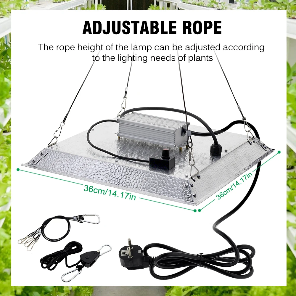 100W Full Spectrum Growth Light Quantum Board Waterproof IP65 Adjustable Spectrum Greenhouse Succulent Vegetable Growth Light