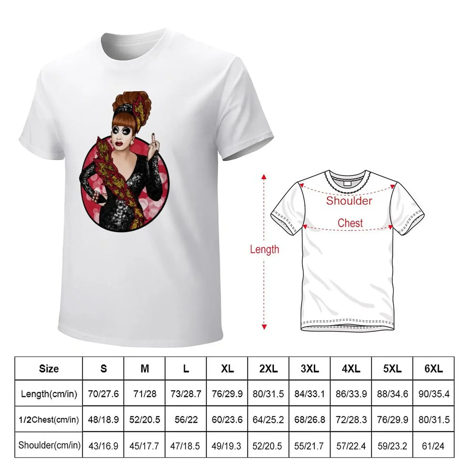 Bianca Del Rio - Drag Queen T-Shirt plus size tops quick-drying korean fashion t shirts for men cotton