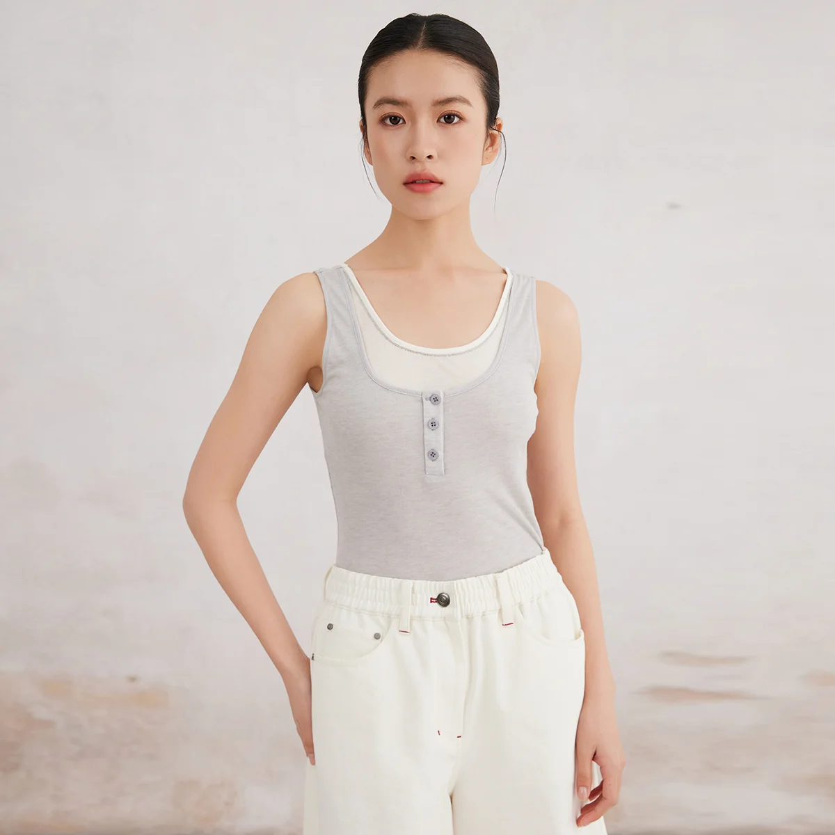 K3058W Tencel Wolle Sommer Damen Kleidung Premium Luxus Damen Kleidung Weste