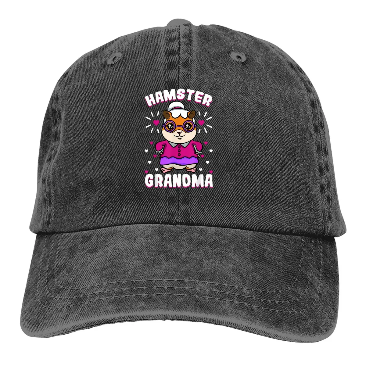 Grandma Syrian Campbell's Dwarf Roborovski Granny Baseball Caps Peaked Cap Cute Hamster Animal Sun Shade Hats for Men Women