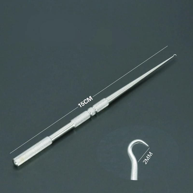 1pcs Surgical Wire Hook Stainless Steel Eyelid Tool Beauty Plastic Surgery Surgical Instrument sharp head pull hook