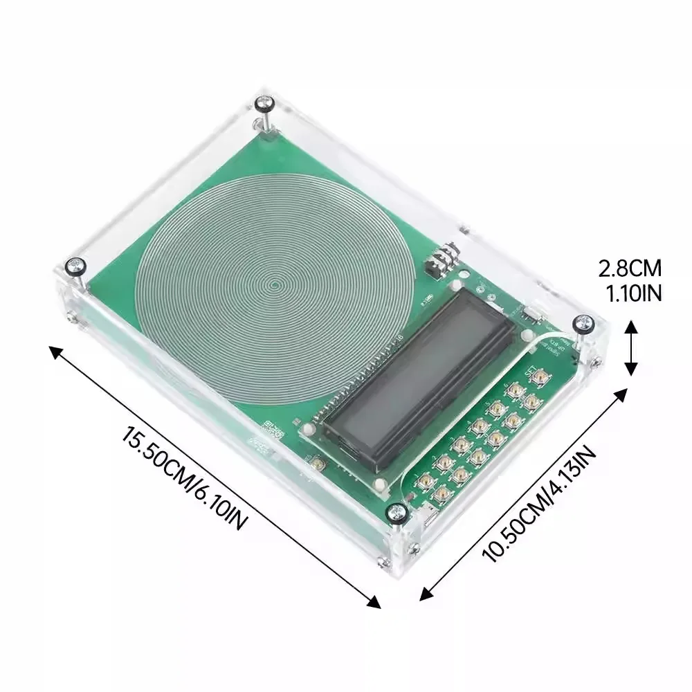 Schumann Waves Resonance Generator 7.83Hz Ultralow Frequency Pulse Audio Resonator With acrylic case 0.01~100KHz Adjustable