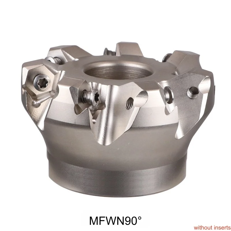MFWN 90° Cutter Head Adaptive Milling Cutter Insert WNMU080608 Face Mill Cutter Head Shock-resistant