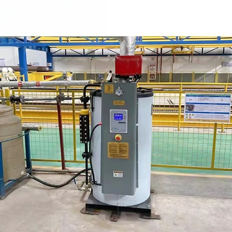 Automatic Vertical Oil Combustion Hot Water Heating System for Hotels Hospitals Water Tube Structure Low Steam