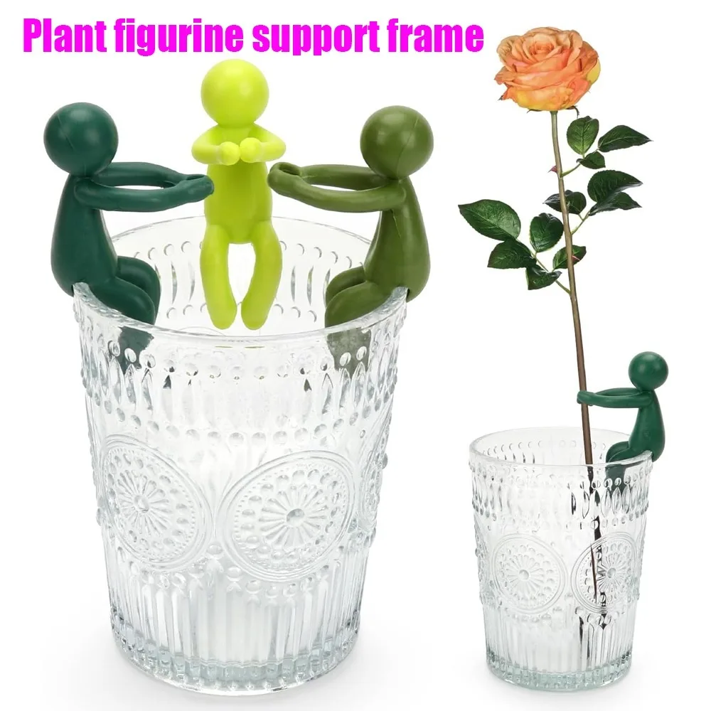 Plant Figurine Support Frame Cute Plant Stand Plastic Greenhouse Layout Fixed Rod Indoor Flower Plant Vine Climbing Bracket