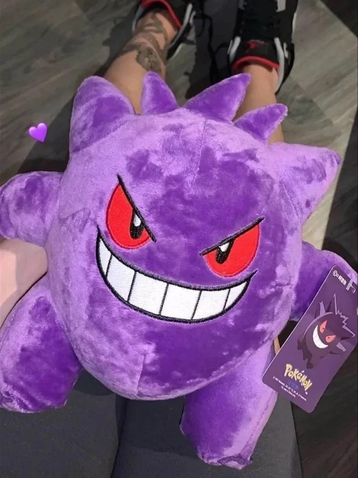 Pokemon Gengar juguetes de Peluche regalos de navidad Gengar muñeco de Peluche diablo Peluche divertido Anime Peluches Kawaii colección de pasatiempos recuerdo