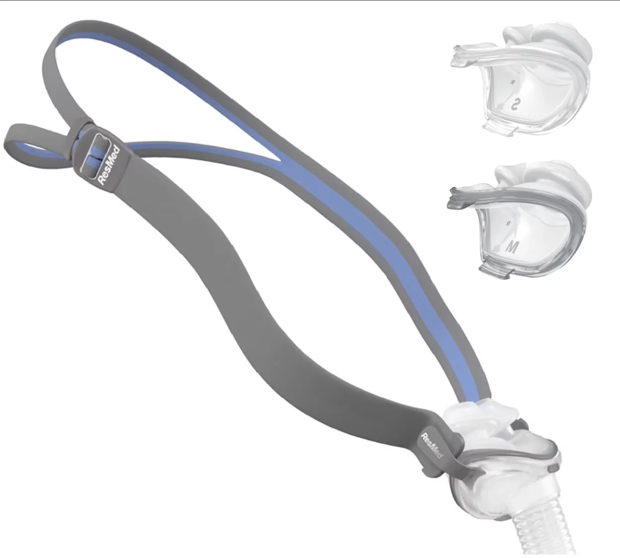 

Original Resmed AirFit P10 Nasal Pillow mask for CPAP Including Extension Tube, Headband, Large, Medium, and Small Pads