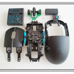 Mouse Replacement Side Keys Cover Main Cable Case Screws...for Logitech G Pro Wireless Gaming Mouse