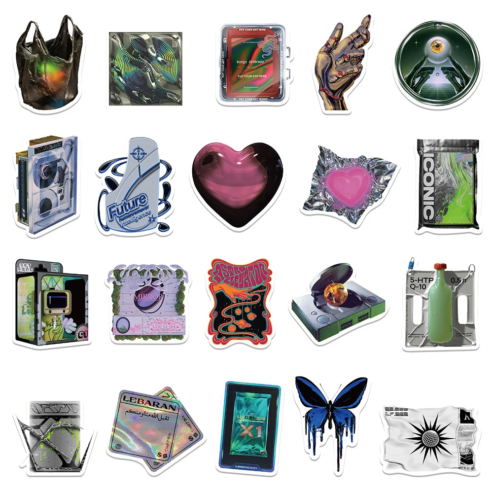 10/20/40pcs Retro Acido Arte Estetica Adesivi Cartoon Modello Creativo Adesivo FAI DA TE Skateboard Notebook Telefono Cool Decalcomanie Pack