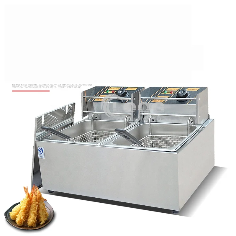 

Factory Price Electric Fryer French Fries Frying Machine Stainless Steel Chicken Deep Fryer Commercial
