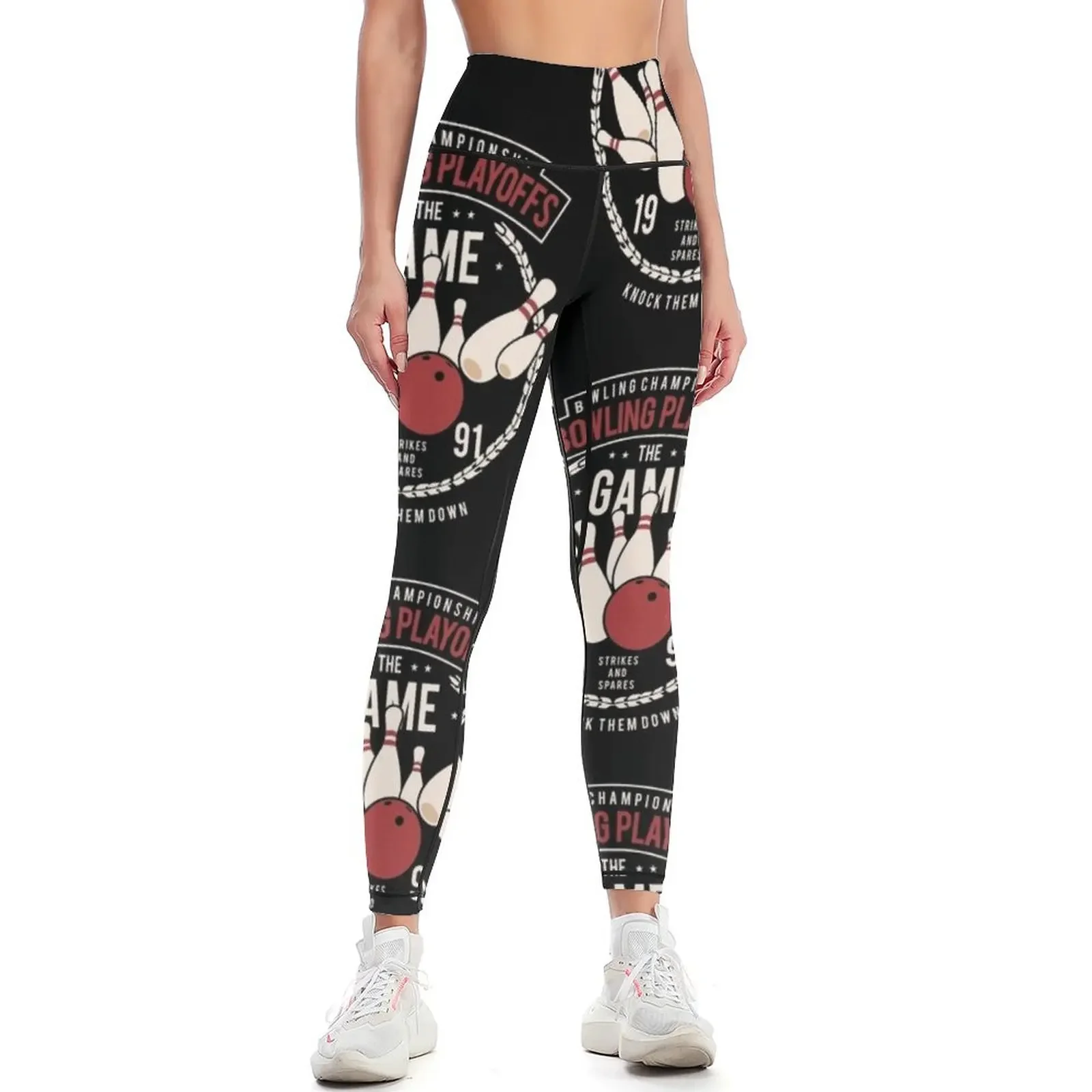 BOWLING GAME Leggings gym wear gym sportswear woman Women's gym Women's pants Womens Leggings