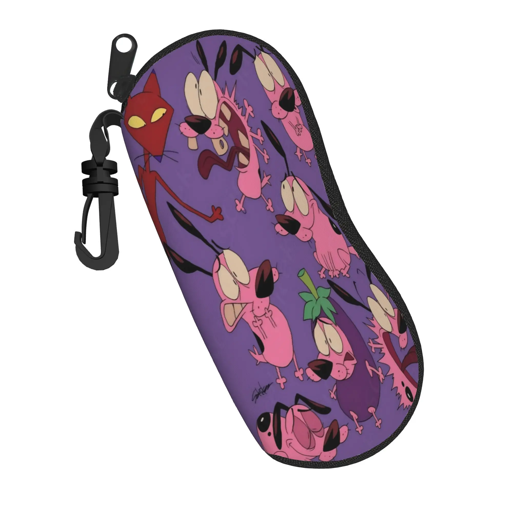 Lovely Courage the Cowardly Dog-D Glasses Case New Accessories  Sunglasses Storage Box Ins Style Eye Contacts Case