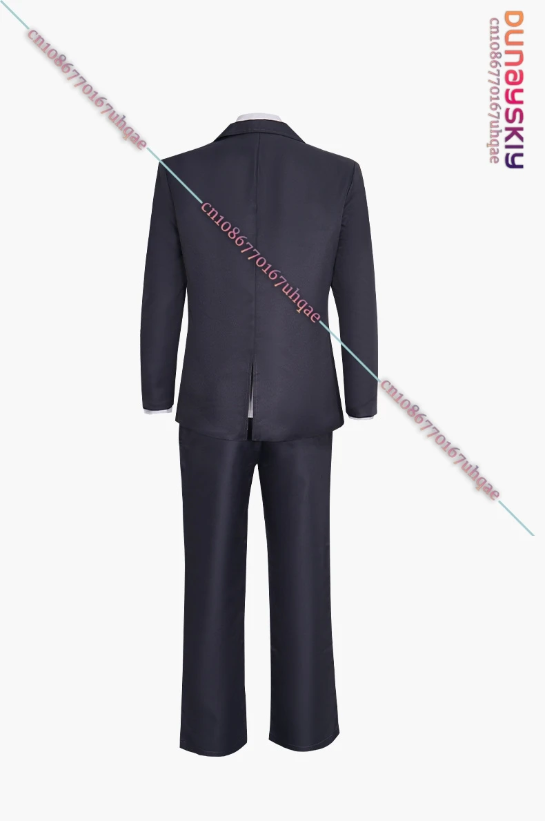 SAIKOU-Cosplay Blue Archive Sensei Grey Teacher Suit Unisex Outfit White Shirt Black Tie IDBadge Academic Style Anime Characte view 5
