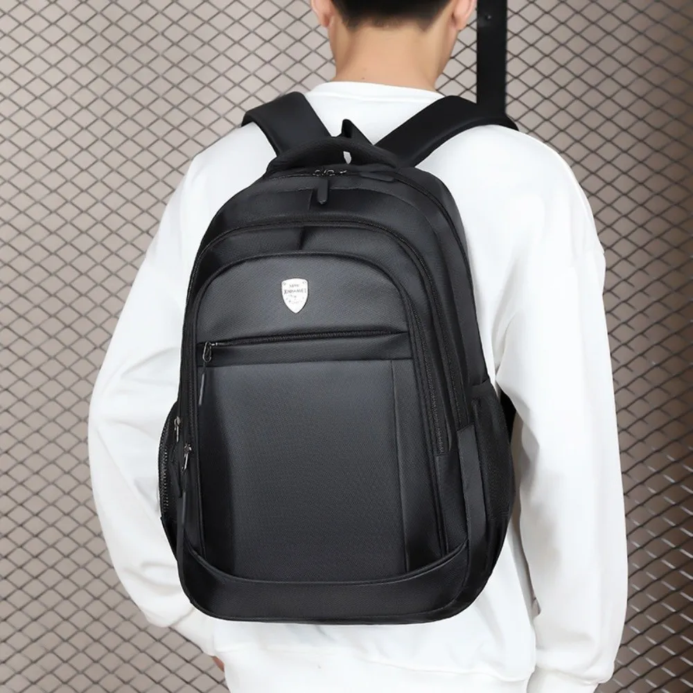 

Durable Waterproof Large Backpacks Solid Color Large Capacity Travel Knapsack Streetwear Multi-pocket Laptop Bag Camping