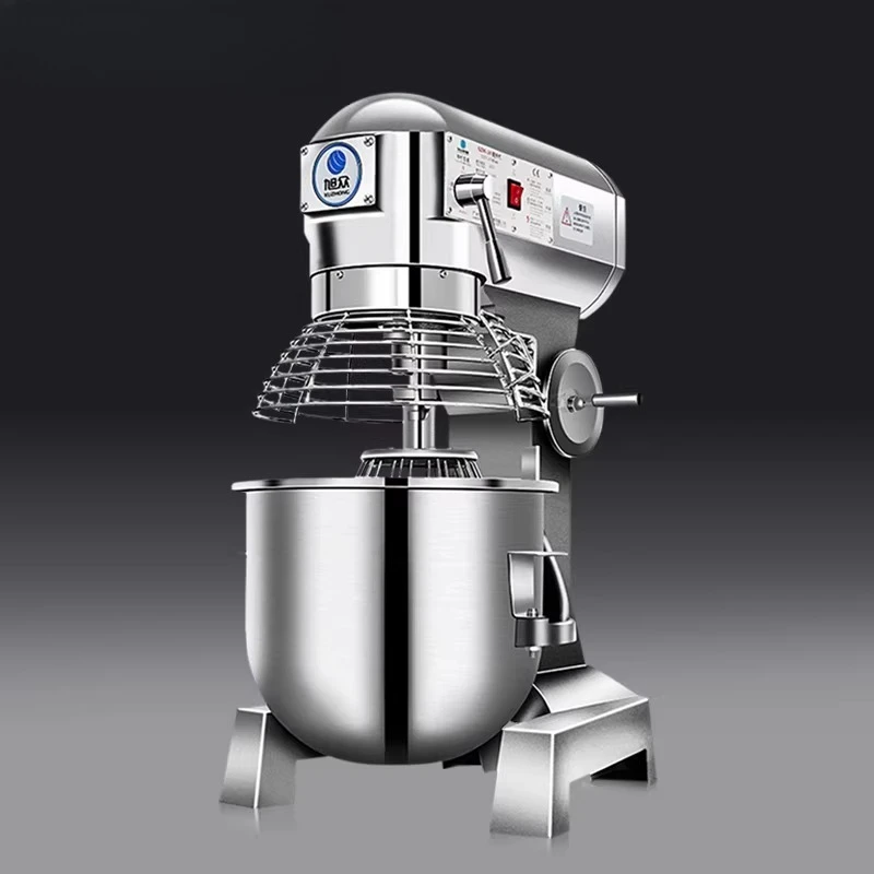 

10kg Commercial Dough Mixer: Fully Automatic Multi-Purpose Chef's Machine for Kneading, Filling Mixing, and Egg Whipping JT40