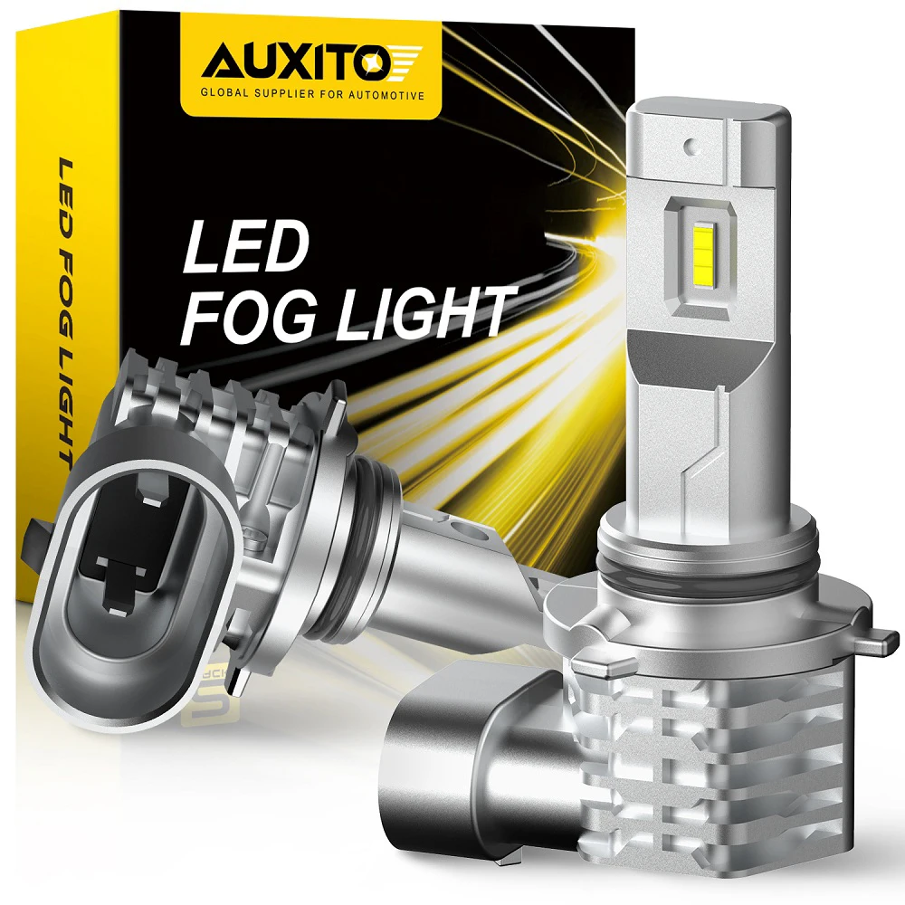 AUXITO 2Pcs Canbus 9006 HB4 LED Fog Light High Quality H10 HB3 9005 H16JP H8 H9 H11 Auto Fog Lamp LED White Yellow Car Fog Light