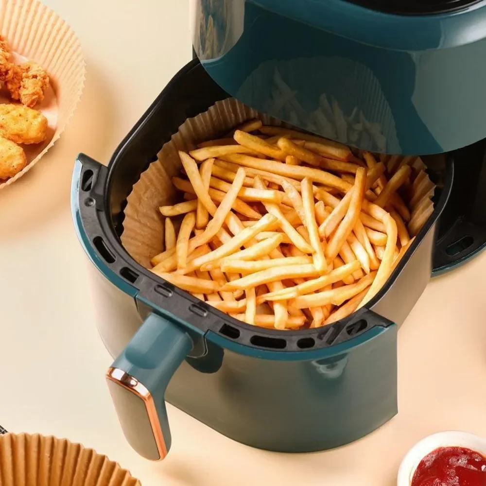 Air Fryer Special Paper Baking Barbecue Household Food Silicone Oil Paper Circular Paper Tray