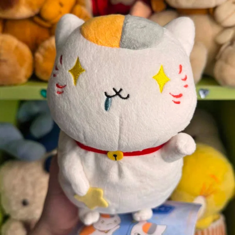 

New Genuine Bandai Natsume's Book of Friends Starry Sky Series 16cm Cat Teacher Doll Anime Figure Madara Plush Decoration Toys