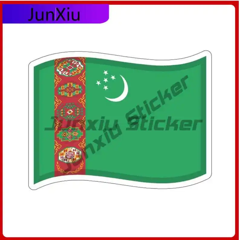 

Turkmenistan Flag Sticker Funny Decal Decoration Exterior Accessories For Laptop Bicycle Skateboard Laptop Rv Camper Windows