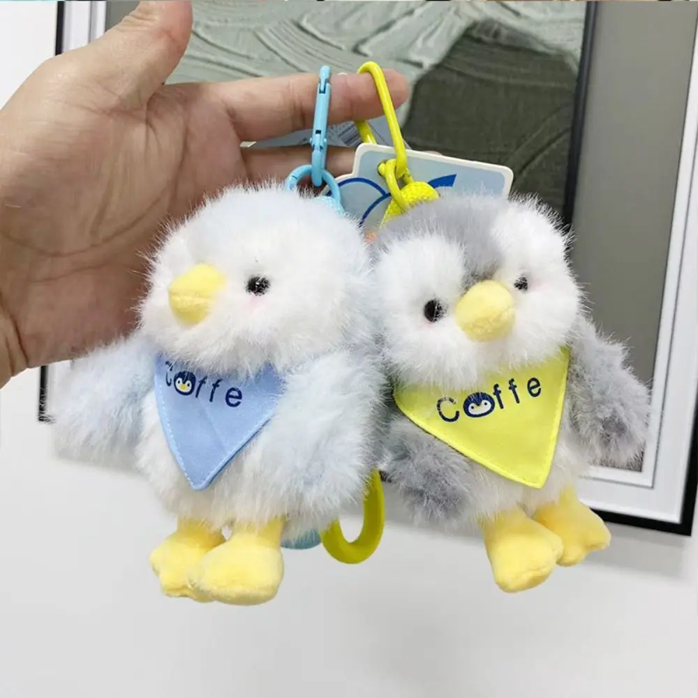 LLavero de peluche de pingüino de algodón PP, colección realista, colgante de muñecos Peguin de animales, adornos colgantes esponjosos
